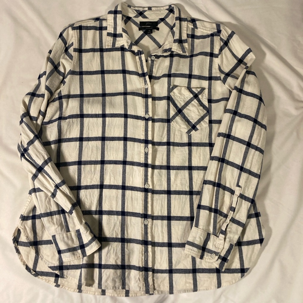 J. Crew EUC Flannel Button Up Shirt
